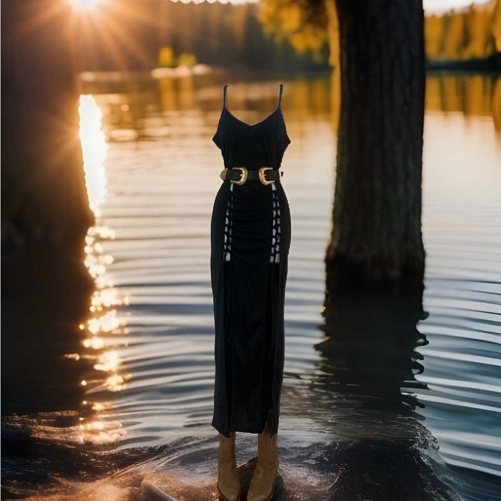 🔲 Black Festival Dress | Women’s Small
